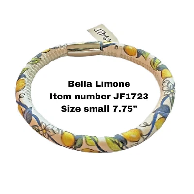 BRIGHTON BELLA LIMONE BLUE & YELLOW WOODSTOCK Charm Bracelet Size Small NWT Foto 1 de 2