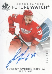 2017-18 SP Authentic Hockey #129 Evgeny Svechnikov Future Watch RC Auto 875/999
