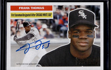 2020 Topps Celebration of Decades Frank Thomas 1956 AUTO #11/25 signed White Sox