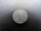1 pfenning 1942 B Coin Rare Old WWII Antique Germany 3rd Reich SS Nazi Eagle M1