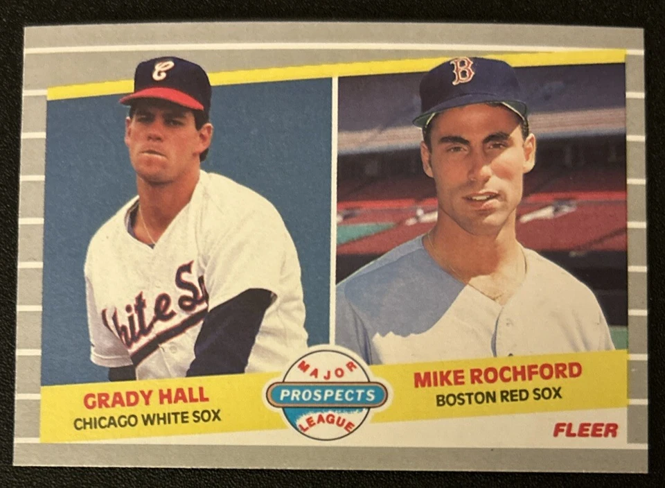 1989 Fleer Grady Hall Mike Rochford Major Prospects Rookie Card (RC) #650 GD O/C - Image 1 of 2