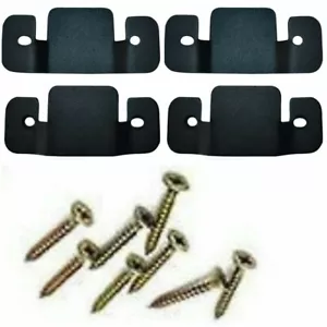 4 x Metal Corner sofa interlocking Connecting Clips Brackets Plates(Free Screws) - Picture 1 of 2