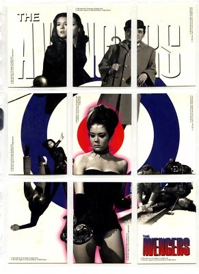 THE AVENGERS 305/499 COMPLETE PUZZLE PROMO TRADING CARD SET UK TV STEED PEEL - Image 1 of 4