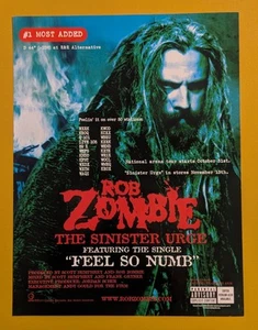 Vintage 2001 Rob Zombie / DMX Promo Magazin Werbung - Geffen Def Jam 2-seitig - Bild 1 von 5