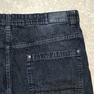 Pantalones Cortos de Jean SouthPole Para Hombres 40x8 Negros Denim y2K Pantalones Cortos Sueltos Hip Hop Skate Grunge - Imagen 1 de 7