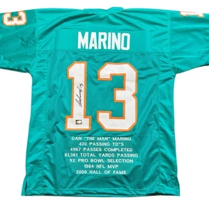 Dan Marino Signed Miami Dolphins Jersey #13 MVP Autographed COA HOLOGRAM - Picture 1 of 6