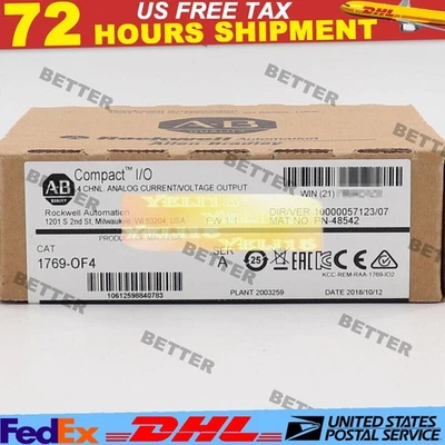 1769-OF4 SER A CompactLogix Analog Output Module Factory Sealed AB US Free Tax - Image 1 of 4
