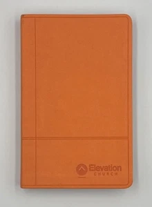 Elevation Church Holy Bible NIV Orange Leather Letter Gilded Zondervan - Picture 1 of 5