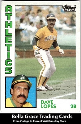 1984 Topps Dave Lopes #669 Oakland Athletics MLB Baseball  - Image 1 of 2