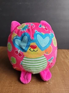 Missfittens Pink Plush Groovy Kitty Cat w Heart Shaped Glasses Stuffed Animal - - Picture 1 of 10