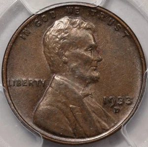 1933-D Lincoln Cent PCGS AU-55 - Fill Those Everyman Holes! - Picture 1 of 4