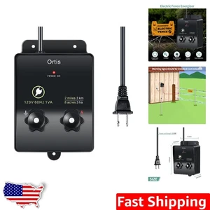 2-Mile Electric Fence Energizer for Dogs & Livestock - 0.1 Joule Safety Control - Picture 1 of 9