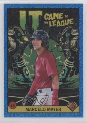 2022 Bowman Chrome Mega Box Blue Mojo Refractor /150 Marcelo Mayer #ICFL-3 - Image 1 of 2