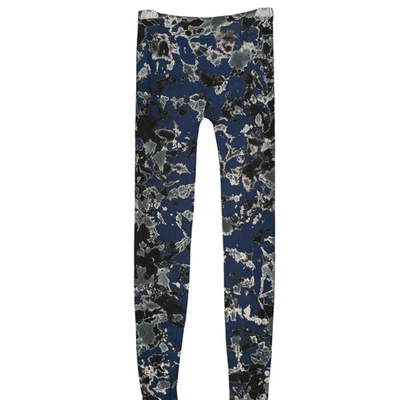 Bravado Talla Única Azul Negro Estampado Mármol Leggings Elastizados Suaves Pantalones de Salón Foto 1 de 4