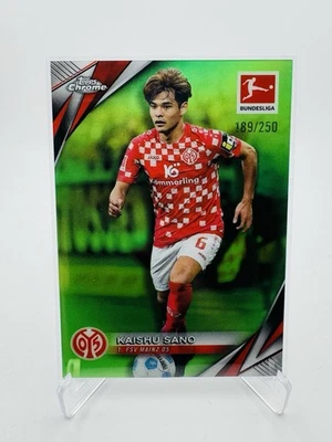 2024-25 Topps Chrome Bundesliga Kaishu Sano - Neon Green Refractor /250 - Image 1 of 2
