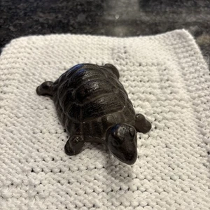Antique Vintage Cast Iron Turtle Door Stop Paper Weight - Picture 1 of 7