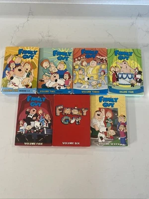 Family Guy DVD Lot | Volume 1-7 | All Disks All With Selves All Complete In Box - Image 1 of 3
