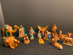 Vintage- Crafted in 1978-17 piece Nativity set-Duncan mold-Christmas decor- - Picture 1 of 10