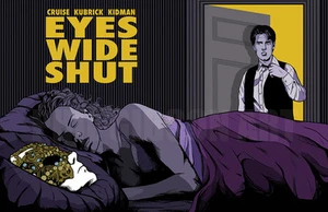 Original "Fidelio" Eyes Wide Shut Giclée Blu Art Print Poster Mask Kubrick Movie - Picture 1 of 4