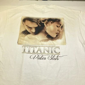TITANIC Film VIDEO SLOTS Spielautomat Bally Casino T-SHIRT XL Leonardo DiCaprio - Bild 1 von 4