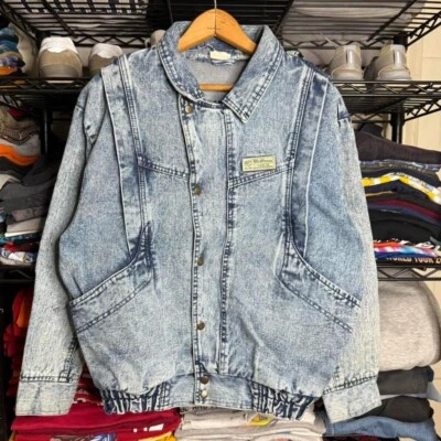 Chaqueta bomber vaquera vintage Weipeng única Foto 1 de 4