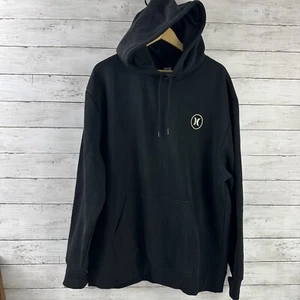 Hurley Men’s Graphic Sweatshirt Hoodie Black Size XL Surf Skate Casual - Picture 1 of 10
