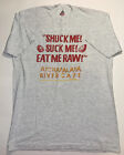 VTG Funny Oysters Suck Me Eat Me Raw Adult Humor T-Shirt XL Single Stitch USA
