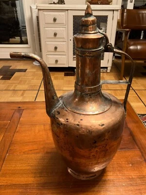 Aiguière en cuivre OTTOMANE 19° siècle - Photo 1/4