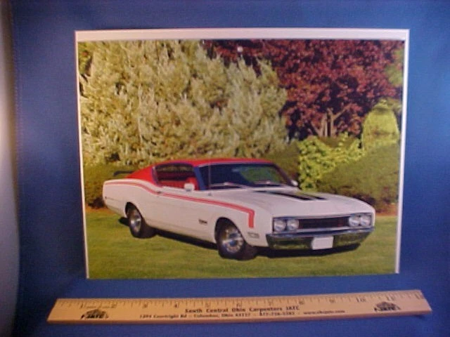 Nuevo alerón Mercury Cyclone 1969 "Cale Yarborough Special" calendario arte con respaldo Foto 1 de 1