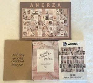 4 Boxes of over 200 aesthetic pictures for any room-Non stick-NEW- Beige collage - Picture 1 of 6