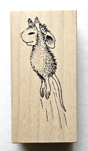 Hausmaus SUPERMAUS (Monika) Fliegende Heldin 1999 Stampa Rosa Gummistempel 321 E - Bild 1 von 3