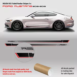Roush RS1 faded rocker stripes for Ford Mustang 2015 - 2019 - Picture 1 of 3