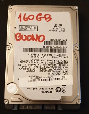 Hard Disk Hitachi 160GB 5400RPM 2,5" HTS543216L9A300 - Immagine 1 di 3