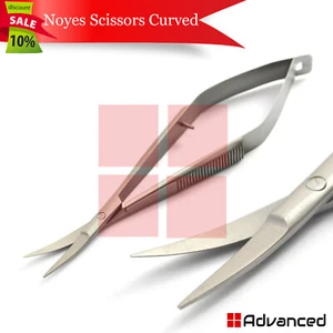 Surgical Micro Noyes Scissors Iris 11.5cm Spring Action Ophthalmic Sharp Blades - Picture 1 of 1