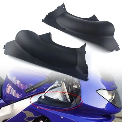 Ajuste para YAMAHA YZF 600R 1997-2007 Preto ABS Painel Frontal Entrada de Ar Carenagem Ram - Imagem 1 de 4