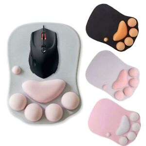 3D Cute Cat Paw Mouse Pad Soft Silicone Foam Wrist Rest Cushions Mousepad
