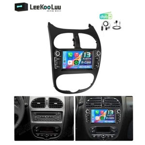 CarPlay DAB+ Für PEUGEOT 206 206CC 206SW 2000-2008 Android 13 Autoradio 4G+64GB - Bild 1 von 21
