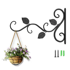NEW Garden Wall Plant Hanger Bracket Heavy Duty Wall Hanging Hook For Flower Pot - Picture 1 of 9