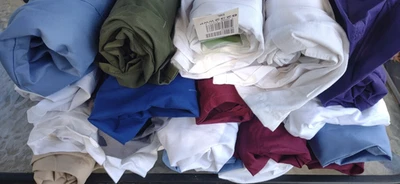 *Lot Of 20* Scrub Tops, Woman's Small, Various Colors NEW with minor blemishes - Image 1 of 4