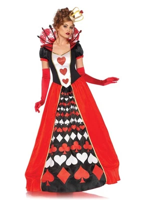 Adult Deluxe Queen of Hearts Women Costume  Womens Fairy Tales Costumes  - Image 1 of 3
