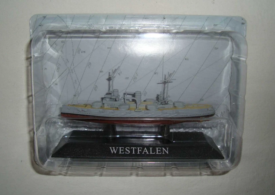Deutsche Kriegsschiffe - Linienschiff  Westfalen, Maßstab  1 : 1250, OVP - Bild 1 von 1