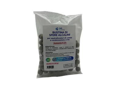 RICARICA 100 g. SFERE ALCALINE PER NEUTRALIZZATORE DI CONDENSA ACIDA PER CALDAIE - Immagine 1 di 2