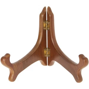Soporte de MDF de nogal con bisagras Bard's, 4,25" H x 6,25" W x 4,5" D (para cuencos de 6" - 7") - Imagen 1 de 1