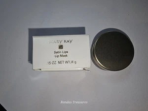 Mary Kay Satin Lip Mask Glass Container Gold Lid 4243 Discontinued Very Rare - Picture 1 of 6