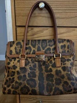 Bolso de hombro DOLCE&GABBANA con solapa de leopardo Foto 1 de 4