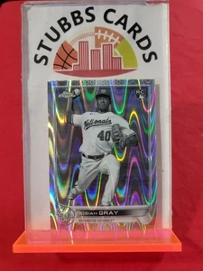 2022 Topps Chrome Sonic JOSIAH GRAY RC #160 Black & White RayWave - Bild 1 von 2
