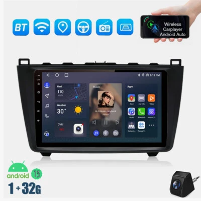 Für Mazda 6 GH GG 2007-2012 Android 13.0 Autoradio Kam Navi WiFi RDS BT SWC 32GB - Bild 1 von 4