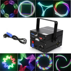 Vollfarb RGB Animation Scan Laser Projektor ILDA DJ Disco Club Bühnenlicht 30W - Bild 1 von 11