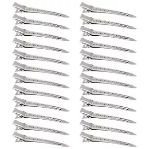 24 Pack Hair Clips Duck Bill Clips Rustproof Metal Curl Clips for Hair Styling - Picture 1 of 6