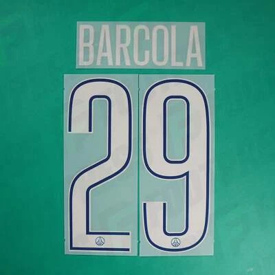 FOOTPRESS® Flocage Officiel, Paris Saint-Germain, Barcola, 2024/2025, Fourth LDC, Argenté